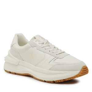 Sneakersy Calvin Klein Jeans - Chunky Runner Vintage Tongue YM0YM00633 Ancient White/Eggshell.