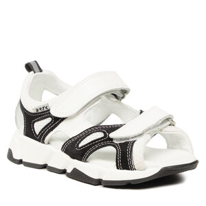 Sandále Bartek - 16119003 Biały/Czarny.