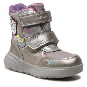 Snehule Geox - J Sveggen G.B Abx A J268AA 0FUNF C1A8N S Dk Silver/Fuchsia.