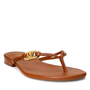 Žabky Lauren Ralph Lauren - Emalia 802896830003 Deep Saddle Tan.