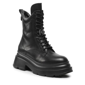 Členková obuv KARL LAGERFELD - KL45071 Black Lthr.