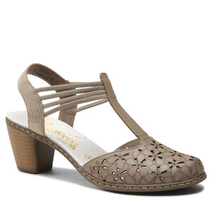 Sandále Rieker - 40966-64 Beige.