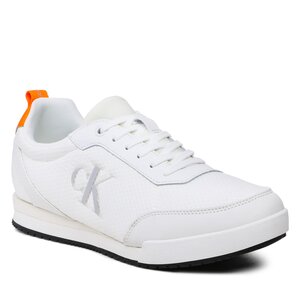 Sneakersy Calvin Klein Jeans - Low Profile Oversized Mesh YM0YM00623 White/Creamy White 0K6.