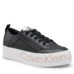Sneakersy Calvin klein jeans - Vulc Flatf Low Wrap Around Logo YW0YW01025 Black BDS.