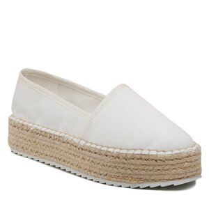 Espadrilky Tommy Jeans - Flatform Espadrille EN0EN02078 White 0K4.