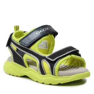 Sandále Geox - J Sandal Splush Boy J35GPA014CEC3707 S Lime/Black.