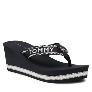 Žabky Tommy Hilfiger - Webbing H Wedge Sandal FW0FW07149 Space Blue 0GY.