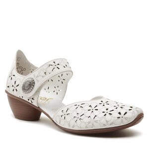 Poltopánky Rieker - 43786-80 Weiss.