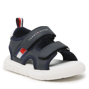 Sandále Tommy Hilfiger - Flag Velcro Sandal T1B2-32900-1355 S Blue 800.