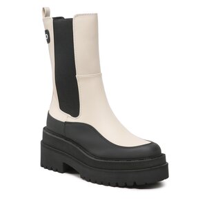 Členková obuv s elastickým prvkom Liu Jo - Purple 32 SF2097 EX080 Ivory/Black S1S18.