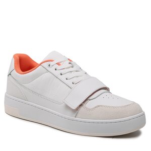 Sneakersy Calvin Klein Jeans - Basket Cupsple Velcro Softny YM0YM00609 Creamy White/Firecracker 0LD.