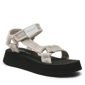 Sandále Calvin Klein Jeans - Prefresato Sandal Webbing Mesh YW0YW00969 Eggshell ACF.