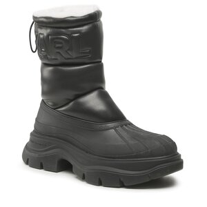 Členková obuv KARL LAGERFELD - KL42963 Black Pu.