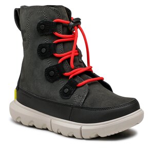Snehule Sorel - Youth Sorel Explorer Lace Wp NY4897-093 Jet/Black.