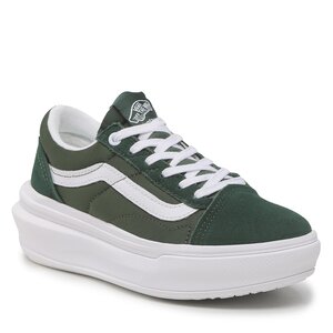 Sneakersy Vans - Old Skool Over VN0A7Q5EDGY1 Dark Green/White.