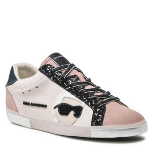 Sneakersy KARL LAGERFELD - KL60136 Nude Lthr..