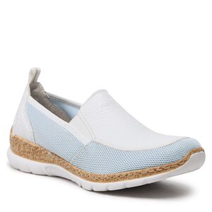 Poltopánky Rieker - N4275-10 Blau Kombi.