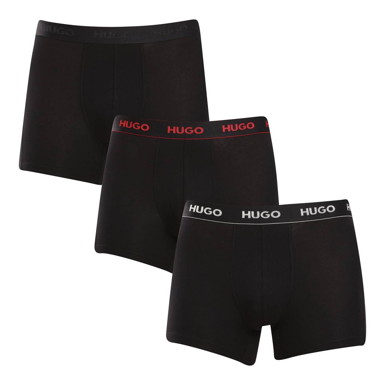 3PACK pánske boxerky HUGO čierné (50517886 991) XL, trenky.
Stavte na nadčasovú eleganciu a špičkový komfort s pánskymi boxerkami HUGO.
Materiál, ktorý vám dokonale padne
Kombinácia vysokokvalitnej bavlny s prímesou elastanu zaručuje optimálnu kombináciu pohodlia a pružnosti.
Štýl, ktorý hovorí sám za seba
Striedma farebnosť je vhodná pre všetkých mužov, ktorí nemajú radi módne výstrelky.
Prečo si zamilujete boxerky HUGO

Prvotriedny materiál v kombinácii bavlny a elastanu.
Elegantný dizajn v klasických farbách.
Dlhšie nohavičky pre väčšie pohodlie.

Spodná bielizeň Hugo pre milovníkov pohodlia a luxusu
Značka spodnej bielizne Hugo patrí do rodiny odevov Hugo Boss a vyniká kvalitnými materiálmi a precíznym spracovaním.
Ako sa starať o boxerky HUGO
Aby vaše obľúbené boxerky dlho vydržali, odporúčame dodržiavať tieto tipy.

Pranie: Per je pri teplote 40 °C.
Sušenie: Boxerky môžeš sušiť v sušičke na šetrný program.
Žehlenie: Pokiaľ je potrebné, žehli ich naruby pri nižšej teplote.

Tip: Staňte sa expertom na údržbu spodnej bielizne vďaka radám v našom článku a doprajte svojim obľúbeným kúskom starostlivosť, ktorú si zaslúžia.