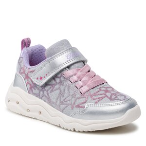 Sneakersy Geox - J Phyper Girl J35GUA0EWNFC0162 S Silver/Fuchsia.