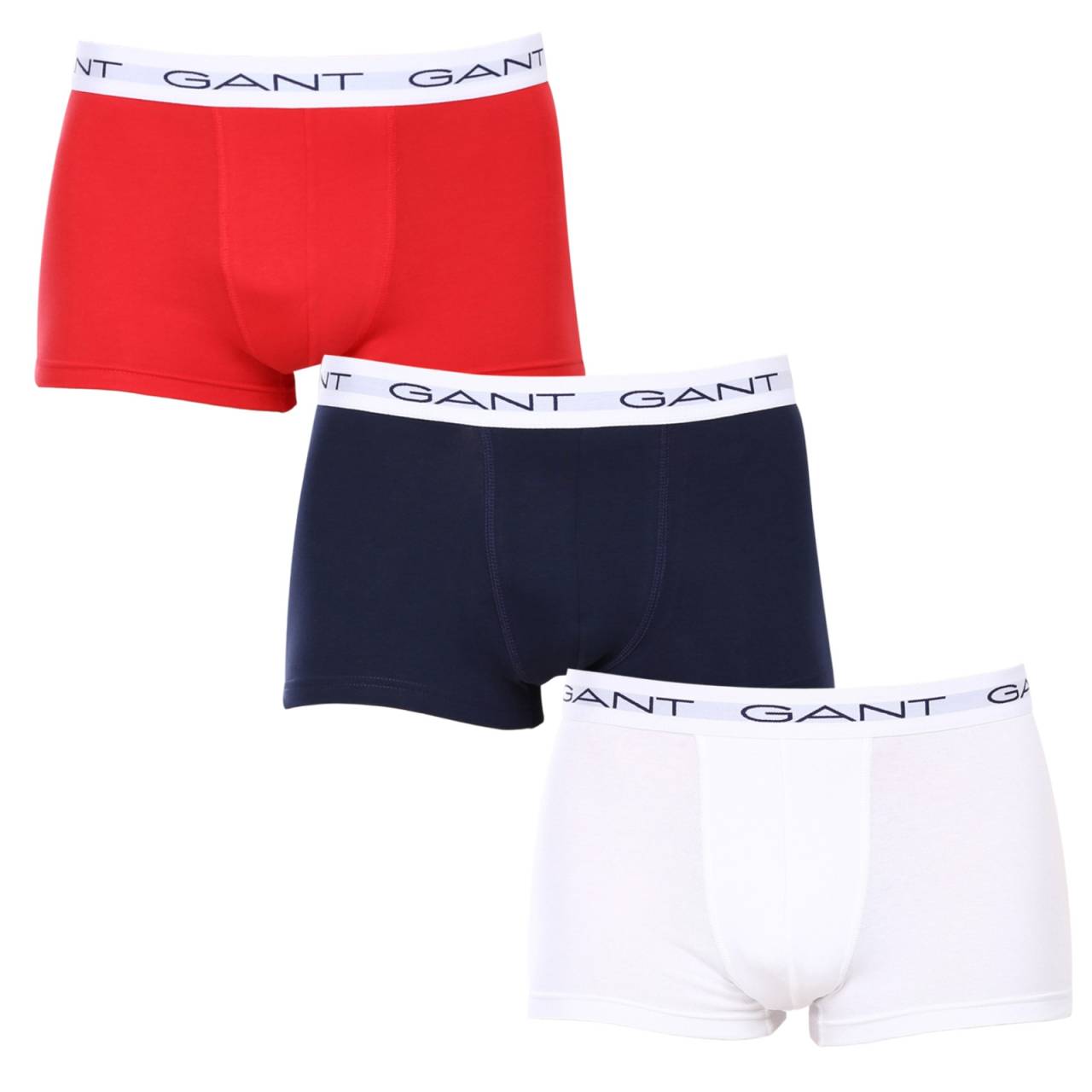 3PACK pánske boxerky Gant viacfarebné (900013003-105) XL, trenky.
Stavte na pohodlie a nadčasový vzhľad s pánskymi boxerkami GANT v nadčasovej farebnej kombinácii.
Prvotriedny materiál pre každodenné pohodlie
Boxerky sú vyrobené z kvalitnej zmesi bavlny a elastanu.
Moderný dizajn do práce aj na večerné rande
Jednoduchý dizajn dopĺňa vytkávaná guma v páse s logom GANT, ktorý je mäkký a netlačí.
Prečo by ste určite mali vyskúšať boxerky GANT

Kvalitný materiál a pohodlný strih:Mäkká bavlna s elastanom zaručuje pohodlie a skvelý strih.
Štýlový minimalistický dizajn: Klasické farebné prevedenie a vyšívané elastické logo pôsobia elegantne a moderne.
Univerzálnosť: Ideálne na každodenné nosenie, do práce, na šport aj na voľný čas.

Spodná bielizeň GANT pre štýlových mužov
Od roku 1949 je značka GANT synonymom precízneho remeselného spracovania a kvalitných materiálov.
Ako sa starať o pánske boxerky GANT
Aby vám spodná bielizeň dlho vydržala v skvelom stave, odporúčame dodržiavať tieto tipy.

Perte: Per ich pri maximálnej teplote 40 °C.
Sušenie: Boxerky môžeš sušiť v sušičke - odporúčame nastaviť šetrný program na nižšiu teplotu.
Žehlenie: Ak je to potrebné, môžeš ich žehliť na nízku teplotu, ideálne naruby.

Tip: Nájsť ten správny kus spodnej bielizne, ktorý vám dokonale padne, môže byť náročné.
