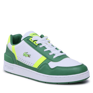 Sneakersy Lacoste - T-Clip 123 4 Sma 745SMA0074082 Wht/Grn.