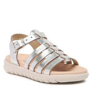 Sandále Geox - J Sandal Soleima Gir J35GSB000CFC1007 M Silver.