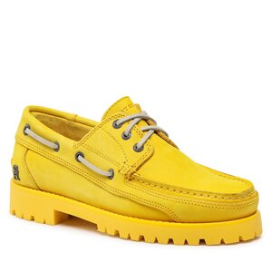 Poltopánky Tommy Hilfiger - Th Boat Shoe Classic Nubuck FM0FM04447 Vivid Yellow ZGS.