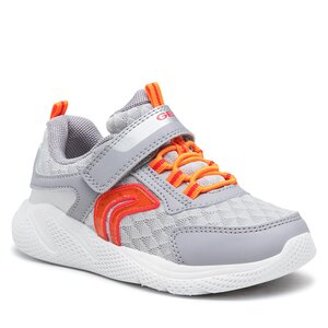 Sneakersy Geox - J Sprintye Boy J25GBB014CEC0036 S Grey/Orange.