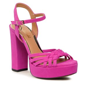 Sandále R.Polański - 1666 Fuksja Zamsz.