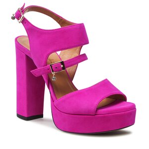 Sandále R.Polański - 1634 Fuksja Zamsz.