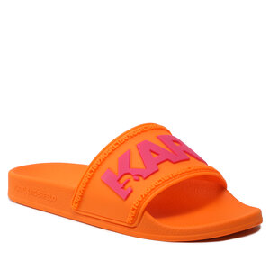 Šľapky KARL LAGERFELD - KL80904 Orange Rubber.