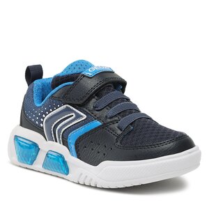 Sneakersy Geox - J Illuminus Boy J35GVA011FEC0693 S Navy/Lt Blue.