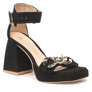 Sandále Roberto - 3207 Czarny Welur.