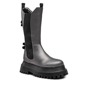 Členková obuv s elastickým prvkom TWINSET - Chelsea 222ACP100 Pewter 07257.