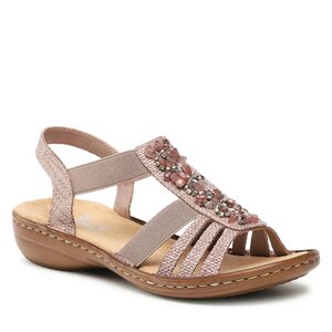 Sandále Rieker - 60818-31 Rosa.