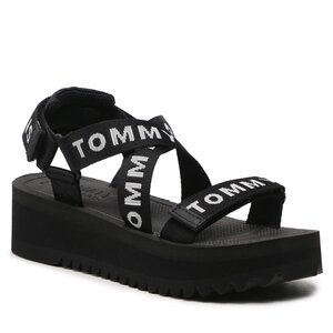 Sandále Tommy Jeans - Flfrm Eva Tommy Jeans Sndl EN0EN02119 Black 0GJ.