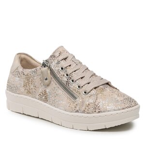 Sneakersy Remonte - D5800-62 Beige Kombi.