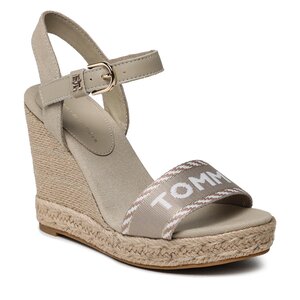 Espadrilky Tommy Hilfiger - Seasonal Webbing Wedge FW0FW07088 Sandalwood RBT.