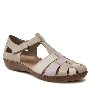 Sandále Rieker - 45869-60 Beige Kombi.