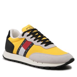 Sneakersy Tommy Jeans - Leather Runner EM0EM01136  Light Cast PSU.