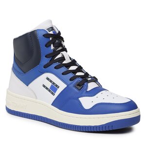 Sneakersy Tommy Jeans - Mid Cut Basket EM0EM01164 Ultra Blue C66.