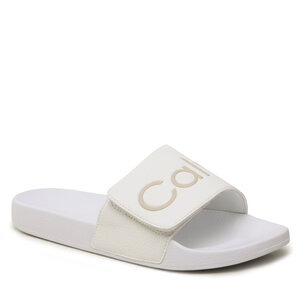 Šľapky Calvin Klein - Adj Pool Slide Pu HM0HM00957 Bright White YBR.