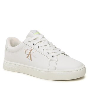 Sneakersy Calvin Klein Jeans - Classic Cupsole Fluo Contrast YM0YM00603 White/Ancient White 0LA.