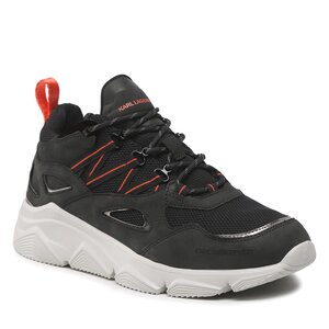 Sneakersy KARL LAGERFELD - KL51625 Black Lthr/Textile.