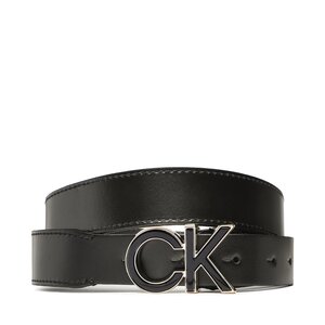 Dámsky opasok Calvin Klein - Re-Lock Saff Ck 3Cm Belt K60K609980 BLK.