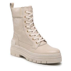 Členková obuv Tommy Hilfiger - Lace Up Zip Boot Monogram FW0FW06849 Sugarcane AA8.
