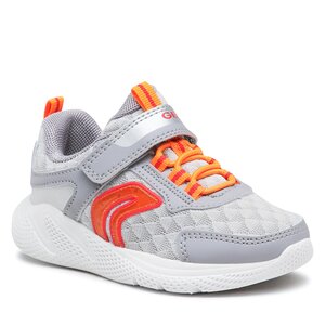 Sneakersy Geox - J Sprintye Boy J25GBB014CEC0036 M Grey/Orange.