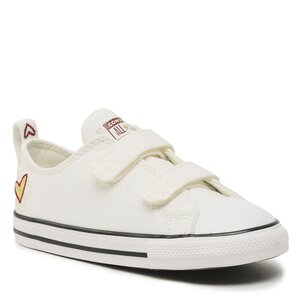 Plátenky Converse - Ctas 2V Ox A04952C Vintage White/Back Alley Brick.