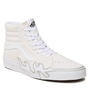 Sneakersy Vans - Sk8-Hi Flame VN0005UJWWW1 Suede White/White.