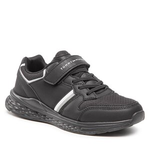 Sneakersy Tommy Hilfiger - Low Cut Lace-Up Velcro Sneaker T3B9-32499-1443 S Black 999.